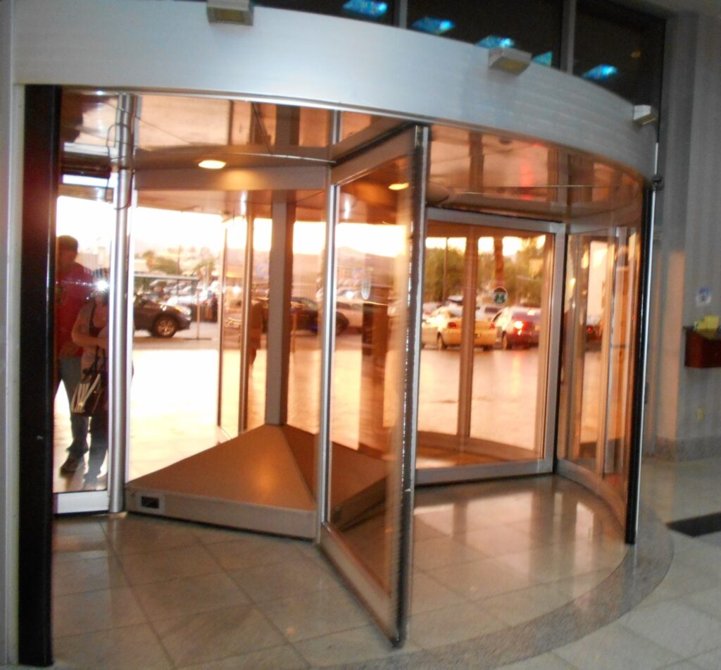 Revolving Glass Door!